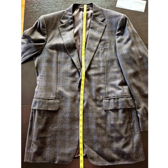 *SOLD* Canali Wool Blazer EU50 (US 40) Italy Windowpane, Harry Rosen - Picture 15 of 16
